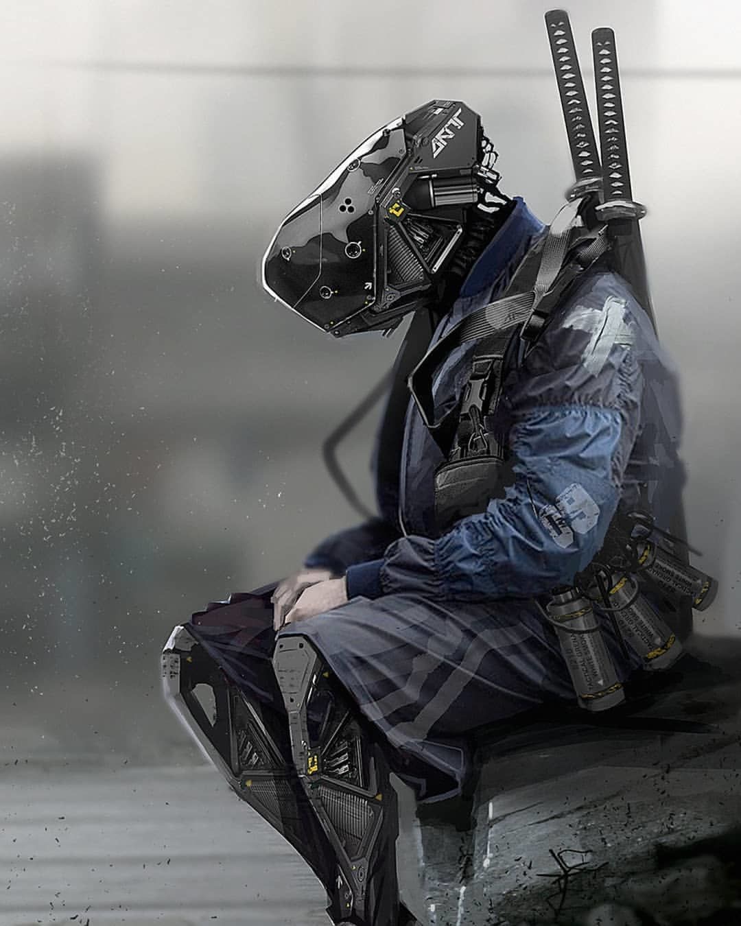 Cyberpunk samurai. Ронин киберпанк. Киберпанковый Самурай. Самурай киберпанк. Самурай киборг.